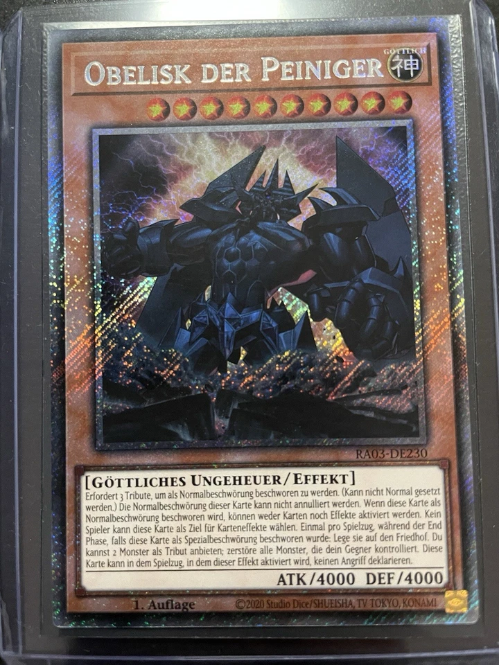 Yu-Gi-Oh! Ägyptische Götterkarten Set RA03 Ra Slifer Obelisk 1. Auflage Mint - Bild 4 von 4