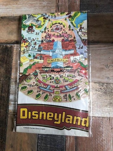 Póster Mapa Tokio Disneyland 1989 Producciones Parque Mapa 72cm×11cm De Colección SIN USAR - Imagen 14 de 24