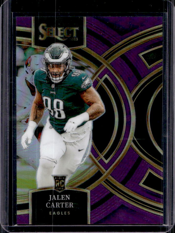 2023 Select Jalen Carter Purple Prizms RC Premier Level #/75 #171