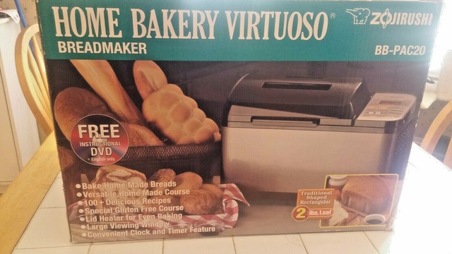 ZOJIRUSHI Home Bakery Virtuoso Bread Maker Machine 2 Lb Gluten Free BB-PAC20 for sale