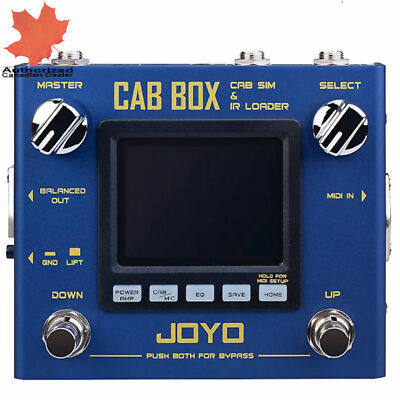 JOYO R-08 Cab Box Modelling and IR Cab Loader Guitar/ Bass Effects Pedal New