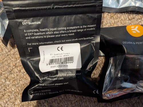 EKWB - EK-Quantum Torque STC-12/16 - Noir (x7) - Raccords de tubes souples - Photo 3/4