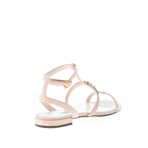 PRADA Damenschuhe Women Shoes Flache Sandale Wildleder Nude mit T-Strap 1X473I - Bild 3 von 8