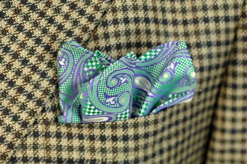 Lord R Colton Masterworks Pocket Square - Capilla Seafoam Silk - $75 Retail New - Picture 3 of 3