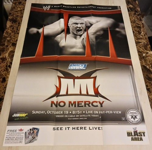 WWE No Mercy 2003 PPV Event Poster "Brock Lesnar" 38.75x26.5