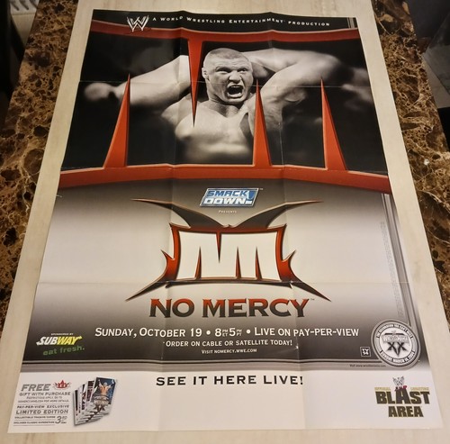 WWE No Mercy 2003 PPV Event Poster "Brock Lesnar" 38.75x26.5 - Picture 1 of 4