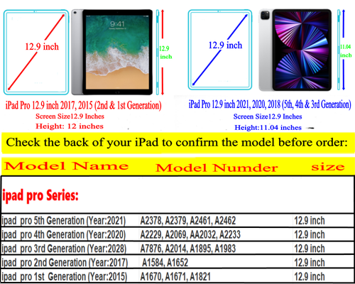 ipad Pro 12.9 6. 2022/5./4./3./2./1. Gen 360° drehbare Smart Case - Bild 2 von 44