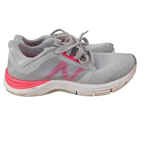 New Balance Womens Running Shoes Gray Pink Size 6.5 Cush Wx715v3
