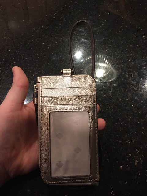 Kate Spade Leather Lanyard ID Holder | eBay