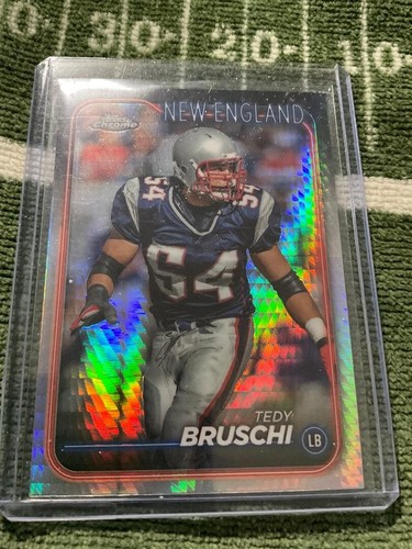2024 TOPPS CHROME REFRACTOR TEDY BRUSHCI PATRIOTS 124 - Picture 1 of 2