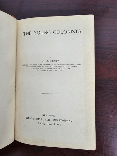 The Young Colonist by G.A. Henty 1800’s Very Rare - Picture 3 of 6