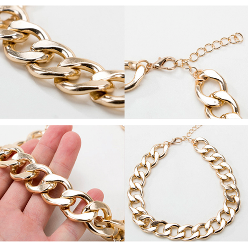 Pet Accessories Gold Chain Cat Necklace Small and Medium Dog Necklace Collar - Picture 2 of 3