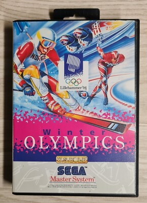Jeu Vidéo SEGA Master System - Winter Olympics - PAL - Cartouche Seule - Bon état Fonctionnel