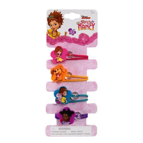 Fancy Nancy Kids Ponytail Set 4pcs Hair Accessories Ponies for Girls Children - Picture 2 of 2
