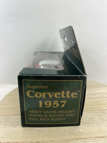 Corvette 1957 Chevrolet Superior Collectibles Heavy Gauge Die-Cast Doors Open - Picture 4 of 10