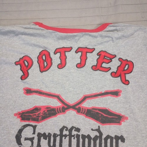Nwot Harry Potter 07 Quidditch Gryffindor Captain embroidered T-Shirt XL RARE - Picture 13 of 22
