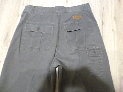 Cabelas Cargo Pants Men's 34x29 Green 7 Pocket Hiker Straight Leg Hiking EUC - Picture 7 of 12
