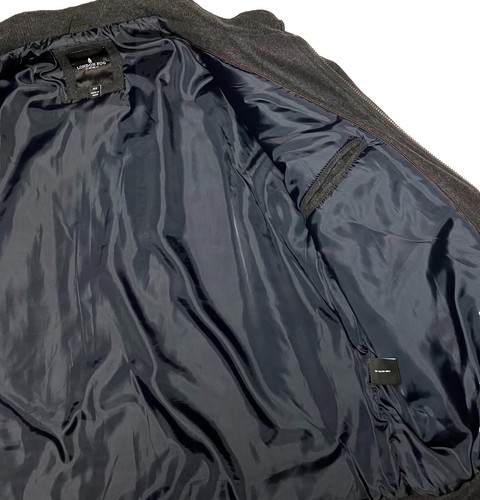 Mens London Fog Wool Blend Double Front Zipper Coat Jacket Charcoal Gray 4X EUC - Picture 5 of 17