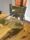 silver chrome coloured wine holder