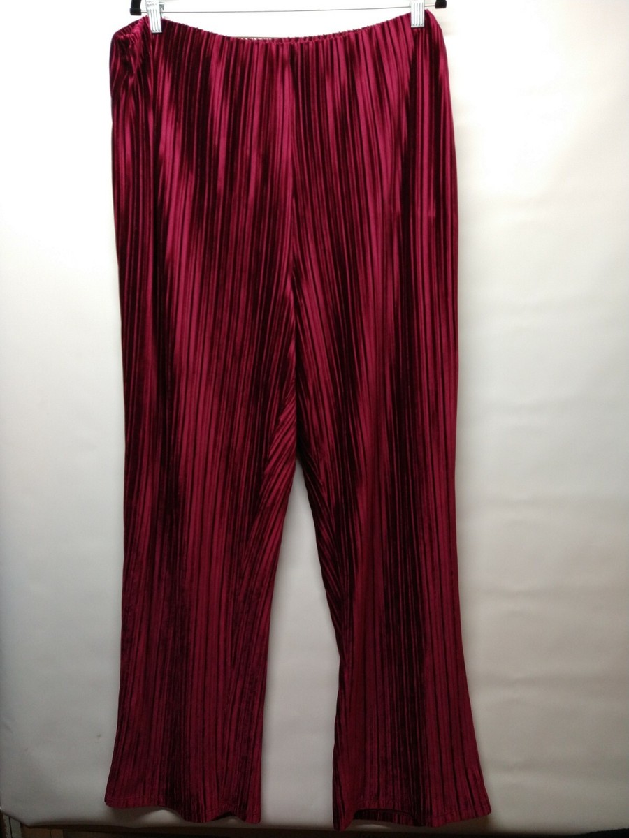 Red velvet dress pants sale