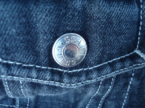 Guess Grey Black Denim Girls Boys Hoodie Two Faces Kids Toddler Jacket Coat 6 Y - Picture 8 of 12