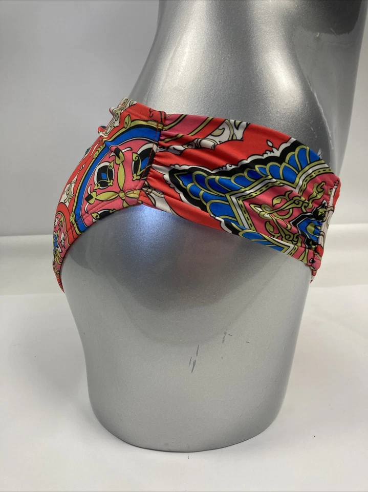 Parte inferior de bikini Lucky Brand Hipster M multicolor geométrica nueva precio de venta sugerido por el fabricante 54 USD Foto 3 de 4