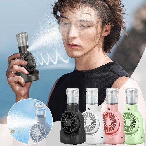 Handheld Spray Fan, Humidifying and Water Replenishing, Fan Rechargeable O1U8 - Picture 3 of 16
