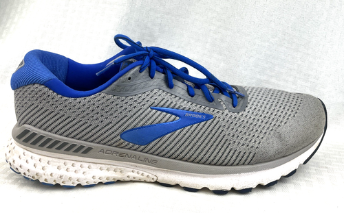 Brooks Mens Adrenaline GTS 20 Road Running Blue & Gray Sneakers Shoes Sz 13D (M) - Picture 2 of 11