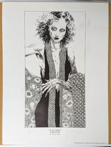 Lilith by Vincent Locke - 34/295 Signed Authographed Poster - 16x20 in - Sandman - Picture 1 of 6