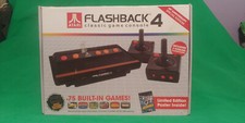 Atari Flashback 4 Launch Edition Black Console W 75 Built In Games 2 controllers