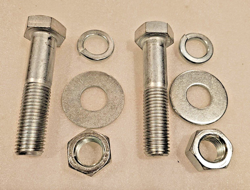 Monster Single Bar Holder 1  1/2" x5 1/4" Bolt Galv. w/ nuts, flat & loc washer - Picture 5 of 5