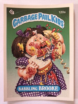 Garbage Pail Kids 1986 Topps Original Series 3 Sticker Babbling Brooke 120a