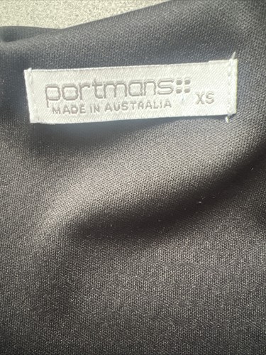 Portmans black Cocktail Dress Size XS / 6 Stretch Fabric Excellent condition - Picture 5 of 6