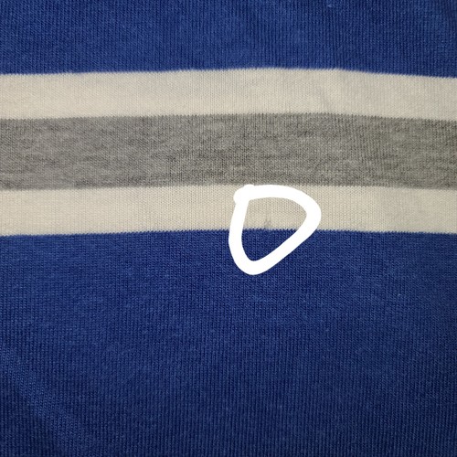BUGLE BOY Vintage Polo Shirt Short Sleeve Striped Casual Cowboys Men's Size XXL - Picture 7 of 7