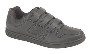 Mens plain black trainers Clearance