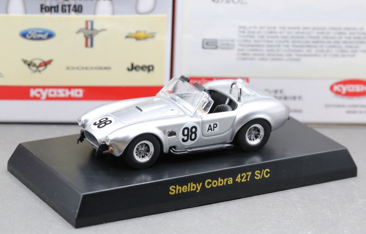 KYOSHO Original 1/18 SHELBY COBRA 427 S/C KY8047SBL Sapphire