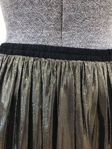 Sass & Bide In the Air black gold silk metallic long side splits skirt maxi 8 - Picture 2 of 10