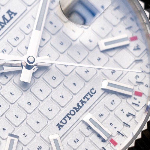 PROXIMA Men Automatic Watch Mechanical 10Bar Keyboard Dial PT5000 Bubble Mirror - Picture 7 of 12