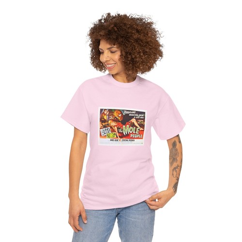 "The Mole People" (1956) Vintage Sci-Fi Adventure Horror Movie Poster T-Shirt - Picture 92 of 109
