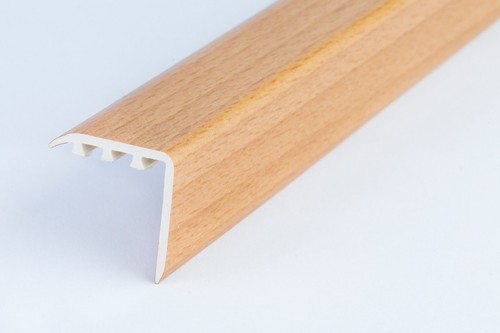 STAIR EDGE NOSING UPVC WOOD EFFECT -TRIM- EDGING NOSING 900mm x 25mm x 25mm - Picture 5 of 12