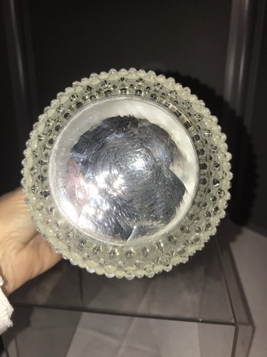 "Jarrón de tazón rosa opalescente blanco francés Fenton 5,5"" x 6" - Imagen 5 de 6
