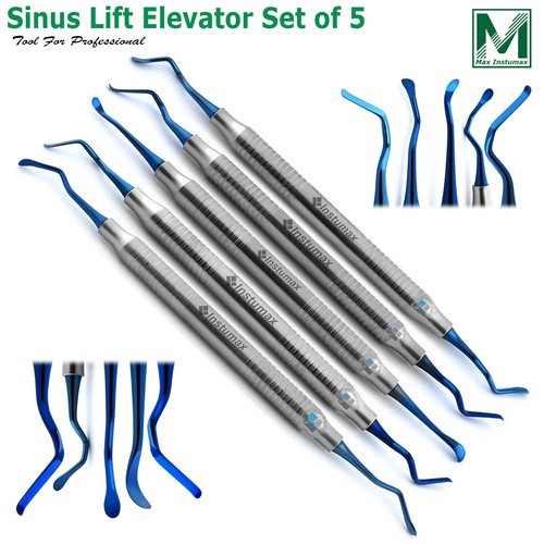 All in 1 Sinus Lift Instruments Elevators Chisels Dental Implant Surgery Graft - Picture 3 of 31