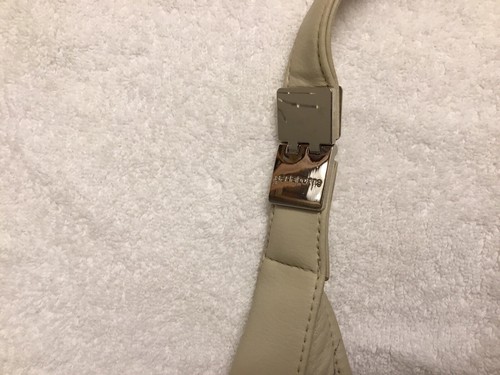 Liz Claiborne Leather Co Purse Shoulder Bag Cream Woman’s Handbag - Picture 4 of 6