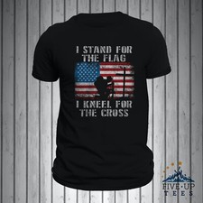 I Stand for the Flag I Kneel for the Cross Men's T-Shirt