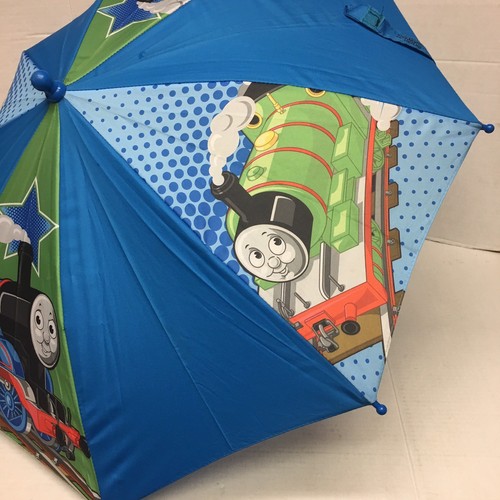 Rare THOMAS THE TANK ENGINE Child's Umbrella w/ Train Handle (kids percy) - Picture 7 of 8