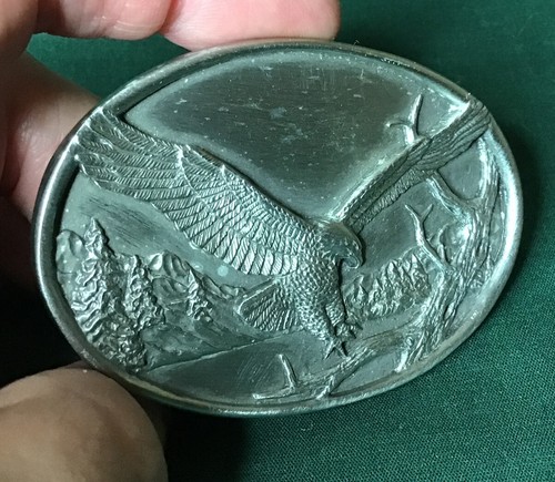 Vintage Eagle Landing Belt Buckle - 1983 - Siskiyou #A-15 Williams Oregon - Picture 5 of 5