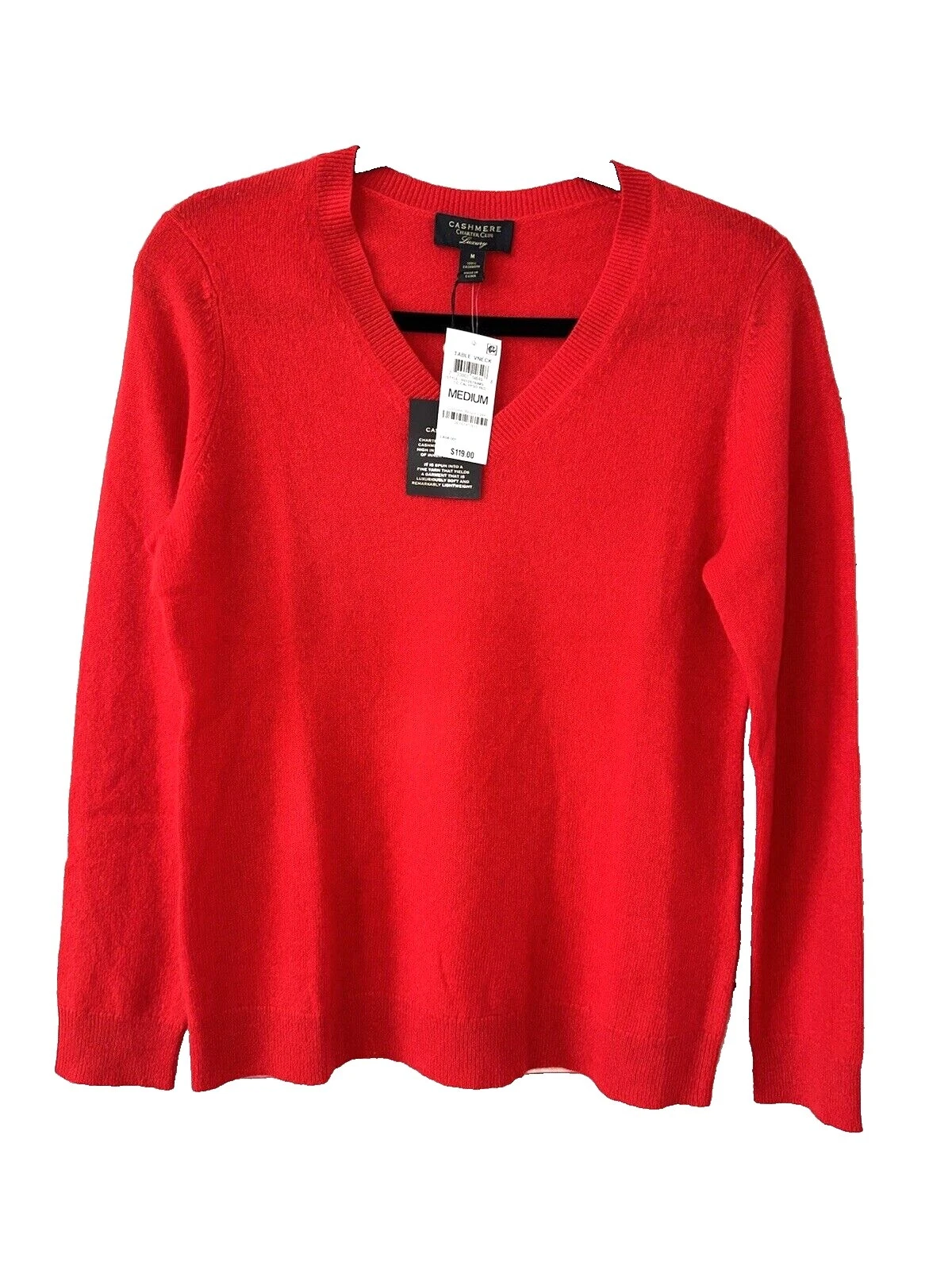 Charter Club V-Neck Regular Size Sweaters for Women