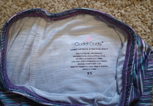 Kids Cold-Weather Cuddl Duds Long-Sleeved Top and Pants Size XS EUC - Picture 4 of 4