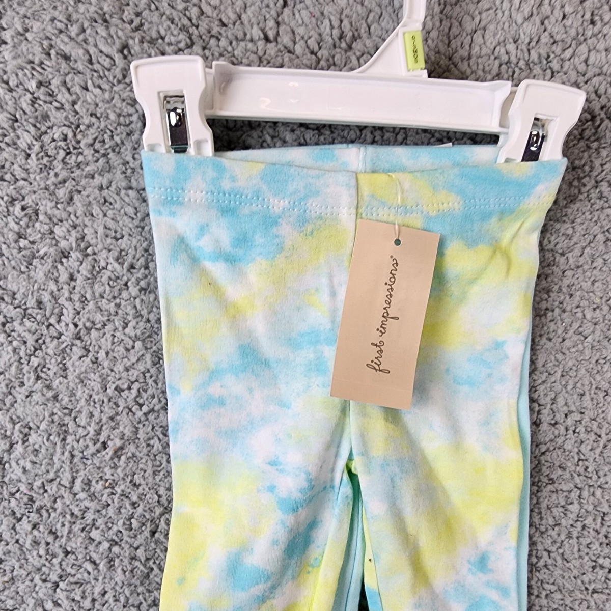 First Impressions 2 Pack Leggings Baby Girls 0 3 Months Ultra Lime