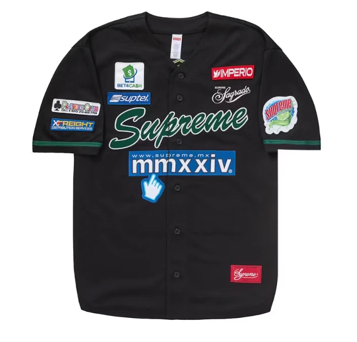 Maillot de baseball Supreme Chosen One noir grand ??